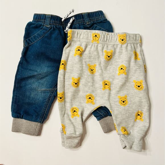 Lot of (2) Baby Boys Pants, 3-6 Months, Cat & Jack, Disney, Winnie The Pooh - Picture 1 of 6